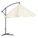 Patio Umbrellas, 10' Deluxe Cantilever Patio Umbrella - Beige - Seasonal Overstock