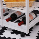 Kitchen Cart, Kinsley Rolling Kitchen Cart - White - Seasonal Overstock