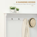 Hall Trees, Presley White 3-in-1 Hall Tree Coat Rack with Shelf and Storage Bench - Seasonal Overstock