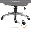 Office Chairs, Vincent Grey Executive Desk Chair - Seasonal Overstock