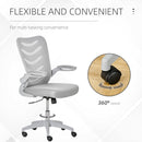 Office Chairs, Vinny Mesh Back Home Office Task Chair with Flip-Up Arm Rests Grey - Seasonal Overstock