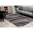 Area Rugs, Ripples Grey Area Rug by Vegas Contemporary - Seasonal Overstock
