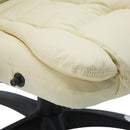 Xavi Luxury Executive Office Chair with Heated Vibration Massage - Beige - Seasonal Overstock