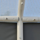 Greenhouse, 20' x 10' Heavy Duty Walk-In Plastic Cover Garden Greenhouse, Peaked Roof, Steel Frame, White - Seasonal Overstock