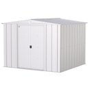 8' x 8' Arrow Classic Steel Storage Shed - Flute Grey - Seasonal Overstock