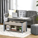 Coffee Tables, Bryan Lift Top Coffee Table with 3 Storage Compartments - Grey - Seasonal Overstock