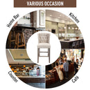 Cecilia 26" Beige Upholstered Counter Stool (2 Pack) - Seasonal Overstock