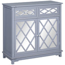 Galadriel 32" Grey 2-Door Side Bar Accent Cabinet - Seasonal Overstock