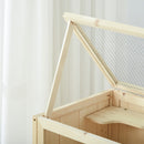 Natural Wood Small Animal and Hamster Playhouse Hamster Cage - Seasonal Overstock