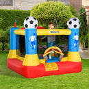 Bouncy Castles, Soccer Theme Backyard Bouncy Castle 7.4' x 7.2' x 6.4' - Seasonal Overstock