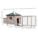 Coops & Hutches, Timberland Trove 77" Small Animal Coop / Hutch - Natural Wood - Seasonal Overstock
