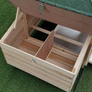 Coops & Hutches, Timberland Trove 77" Small Animal Coop / Hutch - Natural Wood - Seasonal Overstock