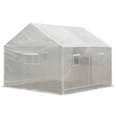 Greenhouse, 10' x 9.5' x 8' Soft Cover Greenhouse - White - Seasonal Overstock