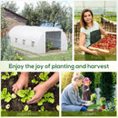 20' x 10' x 7' Soft Cover Dome Top Greenhouse - White - Seasonal Overstock