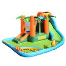 Bouncy Castles, 8-in-1 Tropical Paradise Bouncy Castle 14.1' x 12.3' x 6.75' - Seasonal Overstock