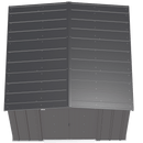 8' x 8' Arrow Classic Steel Storage Shed - Charcoal - Seasonal Overstock