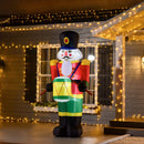 Christmas Decorations, 8ft Inflatable Christmas Soldier Playing Drum - Seasonal Overstock