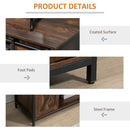 TV Stand, Deacon Barn Door TV Stand Media Unit for TVs up to 60" - Rustic Brown - Seasonal Overstock