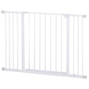 Pet Barriers, Pressure Fit Pet Barrier Adjustable Dog Gate for Doorways 29.9"-42.1" - White - Seasonal Overstock