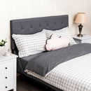 Regan Full & Queen Size Adjustable Grey Upholstered Headboard - Seasonal Overstock