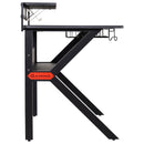 Rocky 47" Wide 2-Level Gaming Desk with Tablet Stand and Cup Holder - Seasonal Overstock