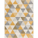 Area Rugs, Treya Yellow Geometric Area Rug by Mercury Splash - Seasonal Overstock