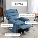 Tucker Blue Powered Lift Chair Recliner - Seasonal Overstock