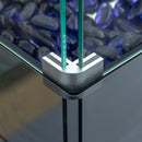 Fire Table, Genesis 50,000 BTU Propane Fire Table Black Rattan with Glass Cover - Seasonal Overstock