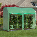 Greenhouses, 10' x 3' x 7' Double Door Soft Cover Greenhouse - Seasonal Overstock