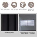 11' x 9' Large Garden Storage Shed - Dark Grey - Seasonal Overstock