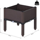 Planters, 6-Box Raised Planter Flower Bed - Seasonal Overstock