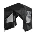 Canopy Tents, 6.6' x 6.6' Pop-Up Canopy Tent Black - Seasonal Overstock