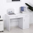 Desks, Dylan White Study Desk With Drawers - Seasonal Overstock