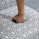 Picabo Light Grey Upholstered Slipper Accent Chair - Seasonal Overstock