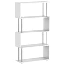 Sylas 4-Tier Bookshelf - White - Seasonal Overstock