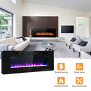 Fireplaces, 60" Ultra Thin Wall Mounted / Built-In Recessed Electric Fireplace - Seasonal Overstock