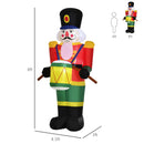 Christmas Decorations, 8ft Inflatable Christmas Soldier Playing Drum - Seasonal Overstock