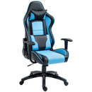 Gaming Chairs, Bender Blue Black High Back Gaming Chair with Head and Lumbar Pillow - Seasonal Overstock