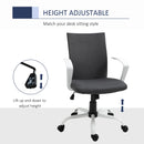 Gestar Steel Base Swivel Office Chair - Charcoal Linen - Seasonal Overstock