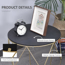 Side Tables, Onyx 18" Round Side Accent Table - Seasonal Overstock