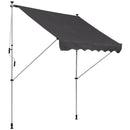 6.5ft Wide Retractable RV / Patio Awning - Grey - Seasonal Overstock