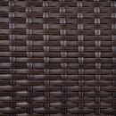 Ricardo 3pc Rattan Wicker Chair and Table Set - White and Brown - Seasonal Overstock