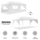 Canopy Tents, 10' x 20' Party Tent With 6 Enclosure Wall Panels - Seasonal Overstock