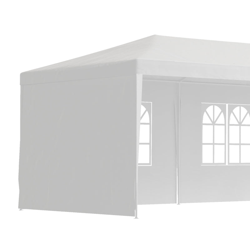 10' x 29' White Party Canopy Tent with 5 Wall Panels