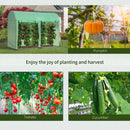 Greenhouses, 10' x 3' x 7' Double Door Soft Cover Greenhouse - Seasonal Overstock