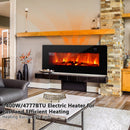 Fireplaces, 42" Electric Fireplace Wall Mounted or Free Standing with Remote - Seasonal Overstock