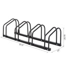 4 Bike Parking Rack - Black - Seasonal Overstock
