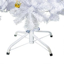 Christmas Trees, 5.9ft White Artificial Christmas Tree with 48 Ornaments - Seasonal Overstock