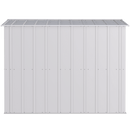 8' x 8' Arrow Classic Steel Storage Shed - Flute Grey - Seasonal Overstock