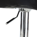 Norwin Adjustable Height Swivel Barstool (2 Pack) - Black Fabric - Seasonal Overstock